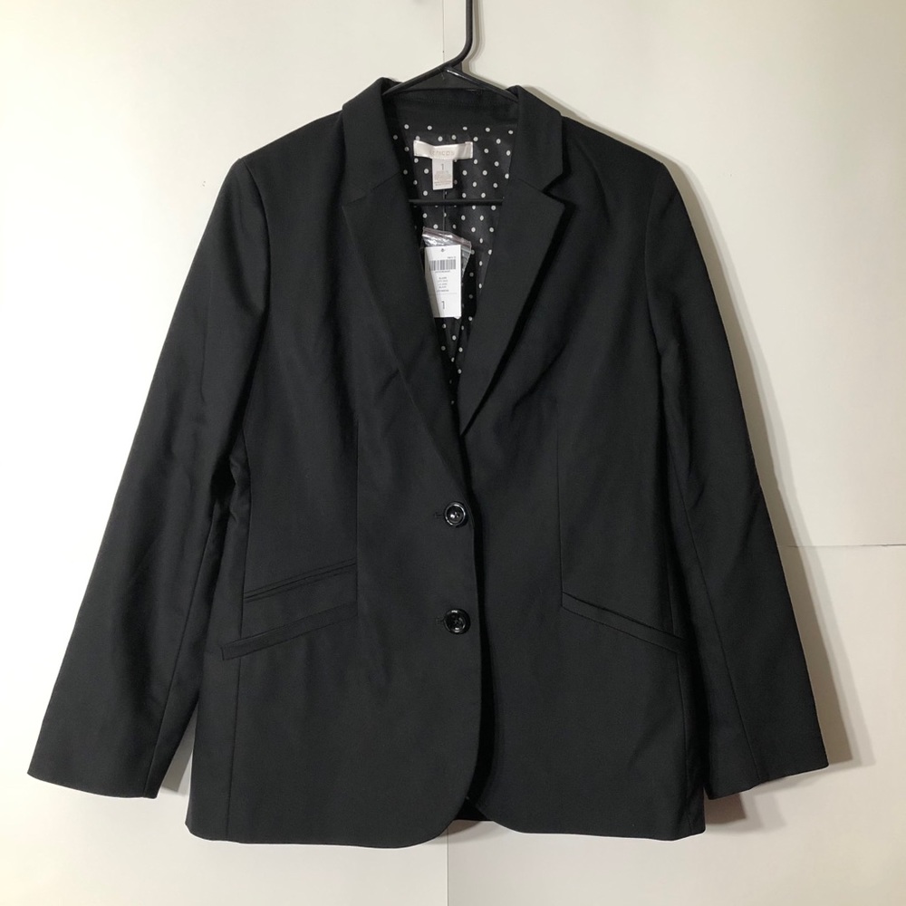 Chico’s black blazer size 1